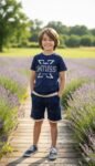 Classic Navy Graphic T-Shirt & Shorts Co-ord Set for Kids