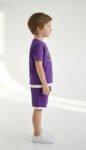 Purple Colour T-Shirt & Shorts Front